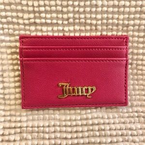 JUICY COUTURE PINK CARD HOLDER WALLET